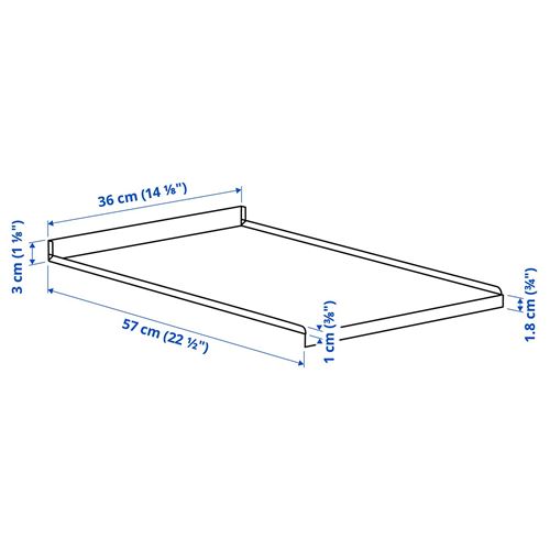 IKEA - METOD, raf koruyucu, 40 cm