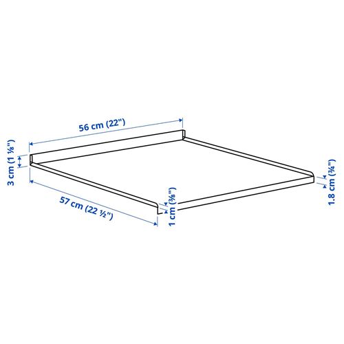 IKEA - METOD, raf koruyucu, 60 cm