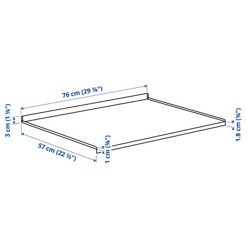 IKEA - METOD, shelf protector, 80 cm