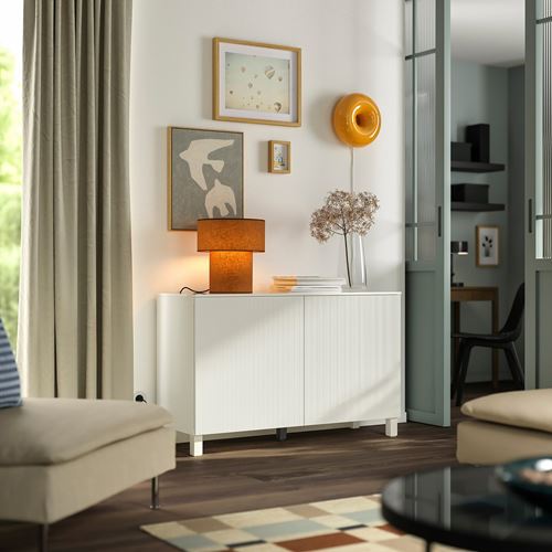 IKEA - BESTA, dolap kombinasyonu, beyaz, 120x42x75 cm