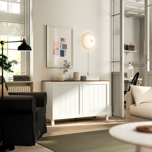 IKEA - BESTA, dolap kombinasyonu, beyaz, 120x42x75 cm