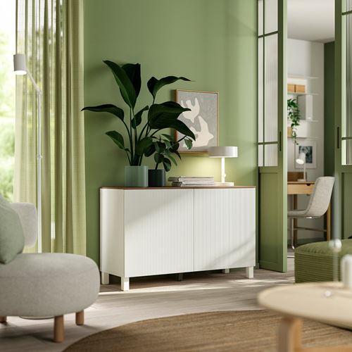 IKEA - BESTA, dolap kombinasyonu, beyaz, 120x42x75 cm