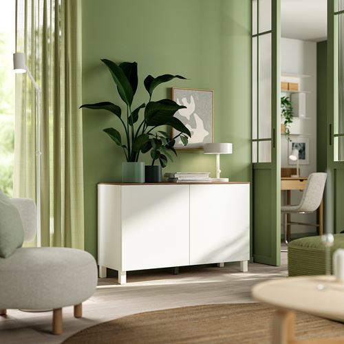 IKEA - BESTA, tv ünitesi, beyaz, 120x42x75 cm