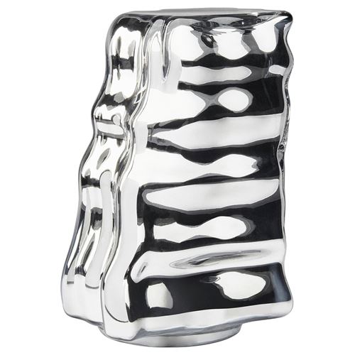 IKEA - KONSTRUNDA, decoration, silver, 21x18x28 cm