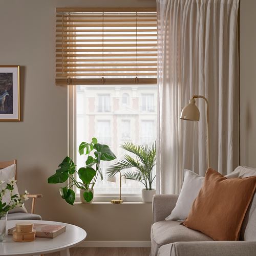 IKEA - VECKLARFLY, venetian blind, bamboo, 120x155 cm