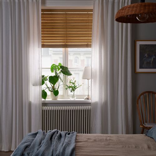 IKEA - VECKLARFLY, venetian blind, bamboo, 140x155 cm