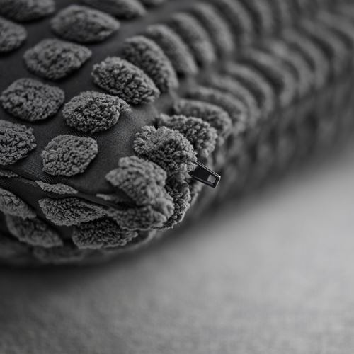 IKEA - SVARTPOPPEL, kırlent kılıfı, antrasit, 65x65 cm