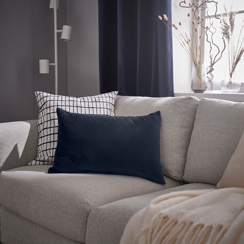 IKEA - SANELA, cushion cover, dark blue, 40x58 cm
