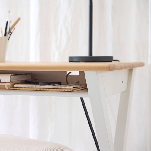 IKEA - BOLLPOJKE, çalışma masası, çam-beyaz, 90x55 cm