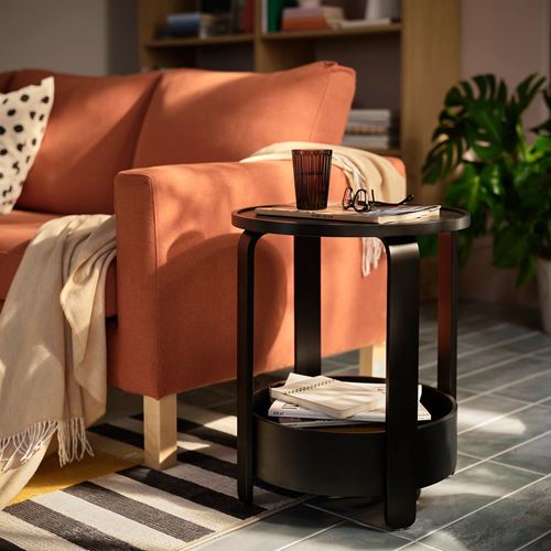 IKEA - BORGEBY, side table, black, 46 cm