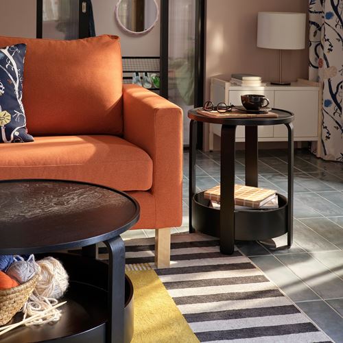 IKEA - BORGEBY, side table, black, 46 cm