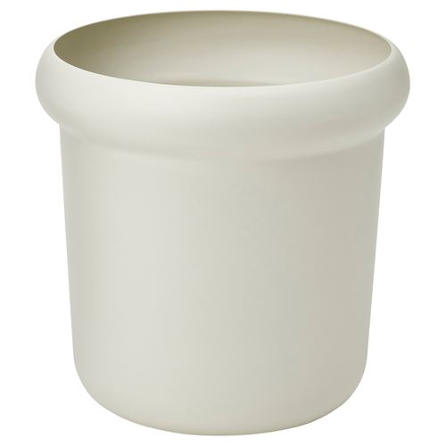 IKEA - MABARSBUSKE, steel plant pot, off white, 32 cm