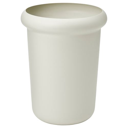 IKEA - MABARSBUSKE, steel plant pot, off white, 31 cm