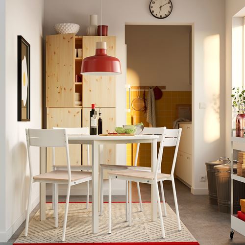 IKEA - BUSLATT, sandalye, beyaz-çam
