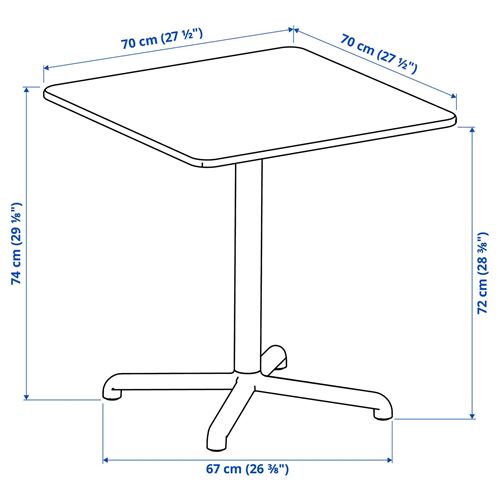IKEA - VISINGSÖ, table and chair set, deep green