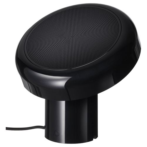 IKEA - BLOMPRAKT, bluetooth hoparlörlü lamba, siyah, 22 cm