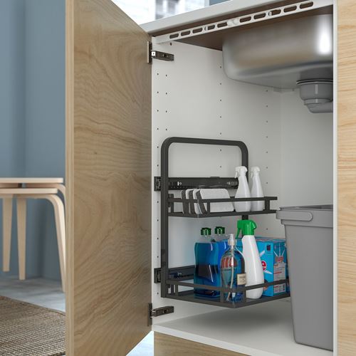 IKEA - UTRUSTA, under-sink organiser, dark grey, 29x35x43 cm