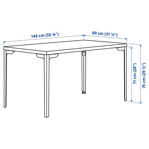 IKEA - SKALSTA, mutfak masası takımı, meşe görünümlü/açık gri/bej-Knaback koyu gri, 4 sandalyeli