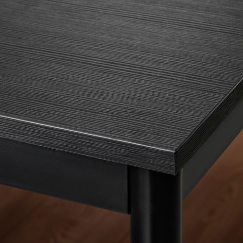 IKEA - SANDSBERG, kitchen table, black, seats 4