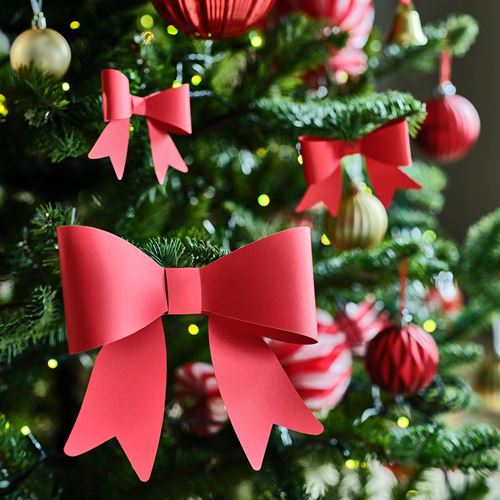IKEA - VINTERFINT, tree ornament, red