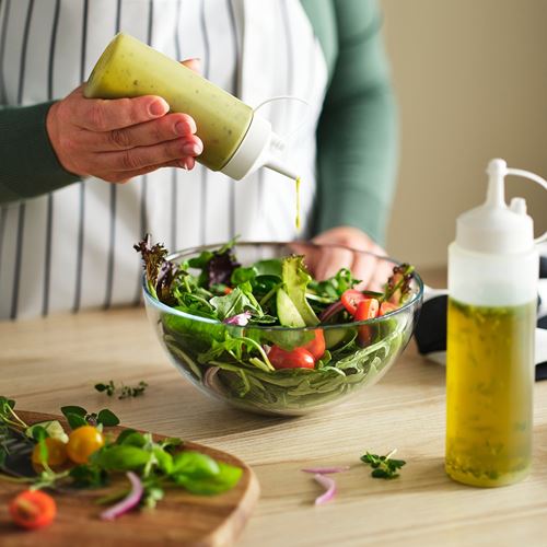 IKEA - GRILLTIDER, sos şişesi, beyaz-şeffaf, 200 ml