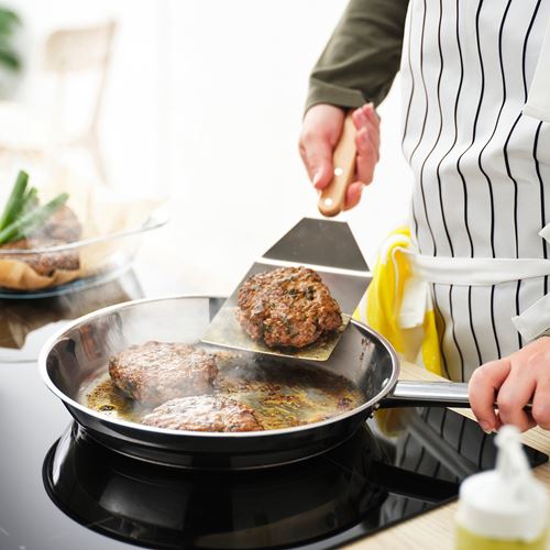 IKEA - GRILLTIDER, ızgara spatulası, paslanmaz çelik-kayın, 30 cm