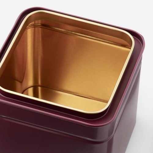 IKEA - BLOMNING, food storage box, brown red-pink, 10x10x10 cm