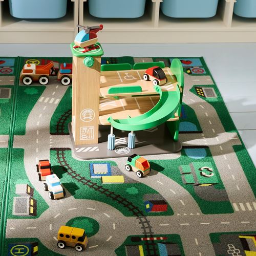 IKEA - LILLABO, çocuk halısı, yeşil, 75x133 cm