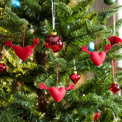 IKEA - VINTERFINT, tree ornament, red