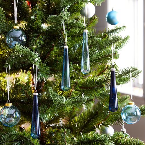 IKEA - VINTERFINT, tree ornament, blue, 14 cm