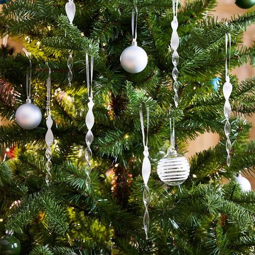 IKEA - VINTERFINT, ağaç süsü, şeffaf, 16 cm