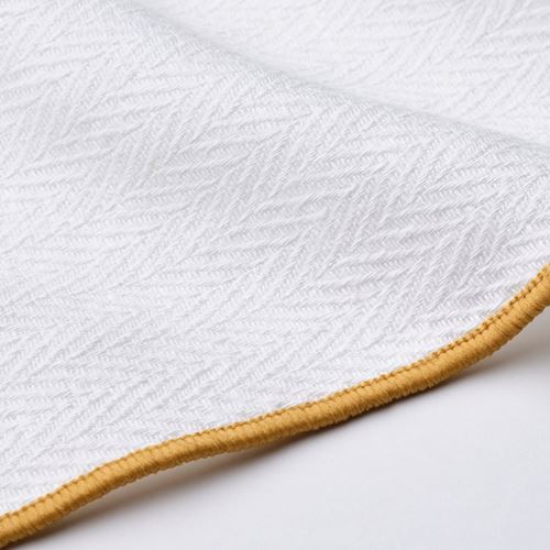 IKEA - SANDABBORRE, kurulama bezi, beyaz-koyu sarı, 50x50 cm