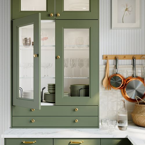 IKEA - ENERYDA, topuz, pirinç rengi, 27 mm