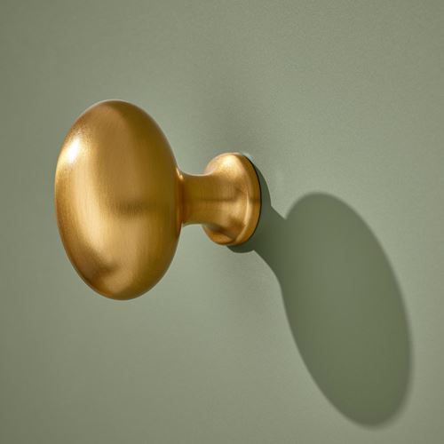 IKEA - ENERYDA, topuz, pirinç rengi, 35 mm