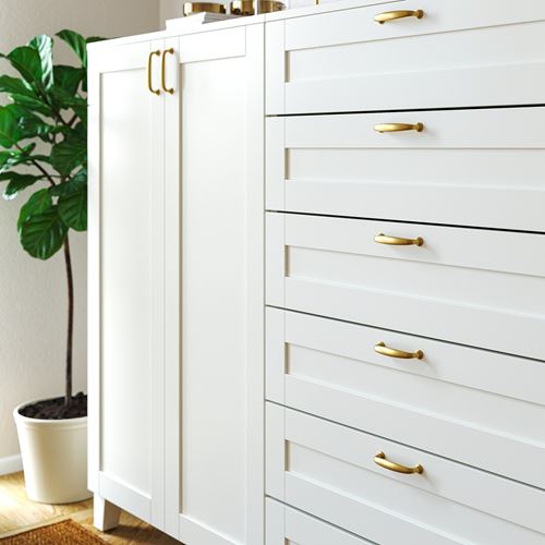 IKEA - ENERYDA, kulp, pirinç rengi, 112 mm