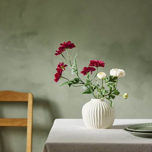 IKEA - SMYCKA, artificial flower, white, 52 cm