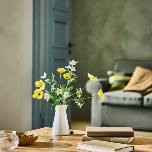 IKEA - SMYCKA, yapay çiçek, sarı, 63 cm