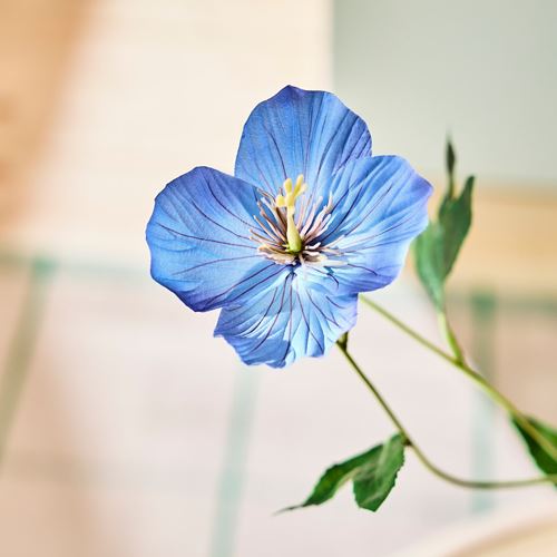 IKEA - SMYCKA, yapay çiçek, mavi, 57 cm