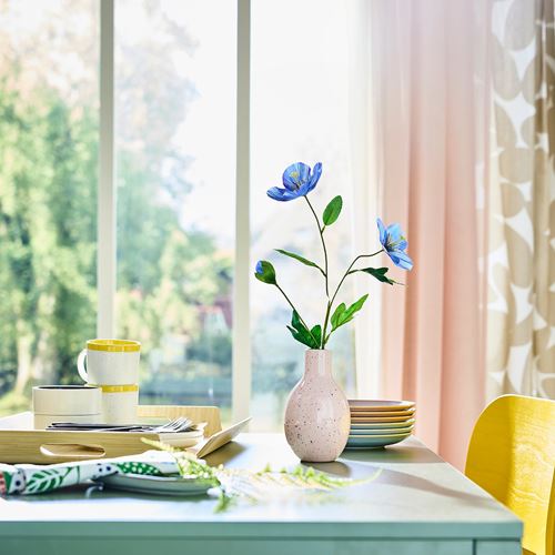 IKEA - SMYCKA, yapay çiçek, mavi, 57 cm