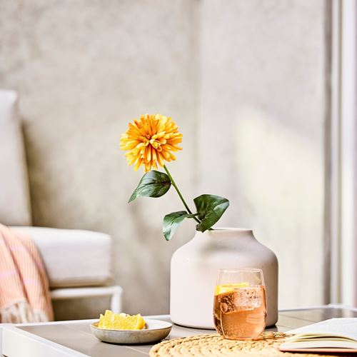 IKEA - SMYCKA, artificial flower, orange, 55 cm