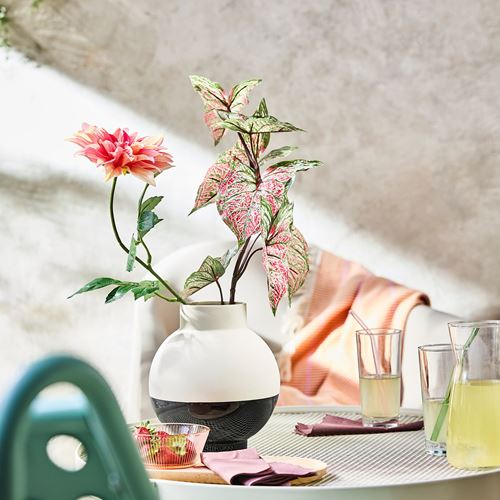 IKEA - SMYCKA, yapay çiçek, yeşil-pembe, 72 cm