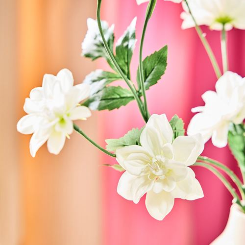 IKEA - SMYCKA, artificial flower, white, 66 cm