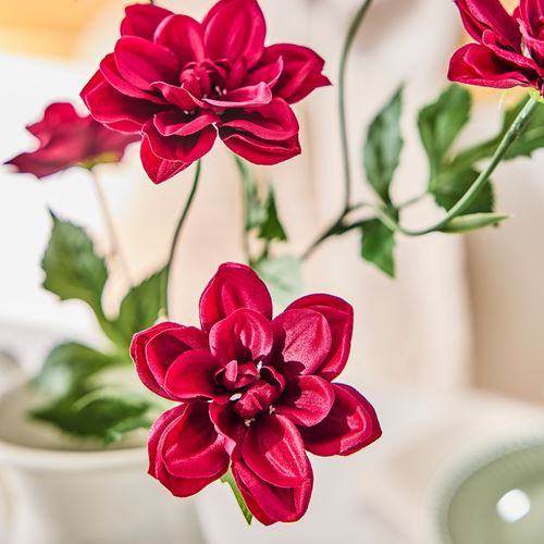 IKEA - SMYCKA, artificial flower, dark pink, 66 cm