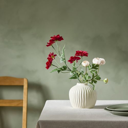 IKEA - SMYCKA, artificial flower, dark pink, 66 cm