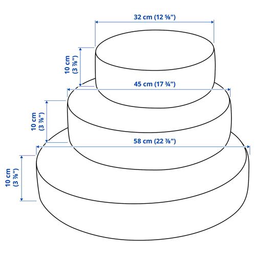 IKEA - GREJSIMOJS, minder, çok renkli