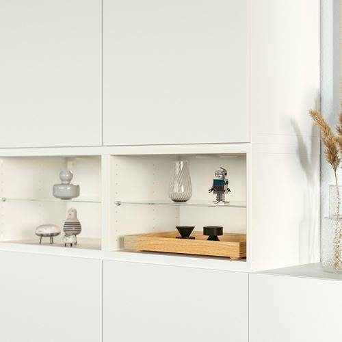 IKEA - BESTA, tv storage unit, white, 360x42x231 cm
