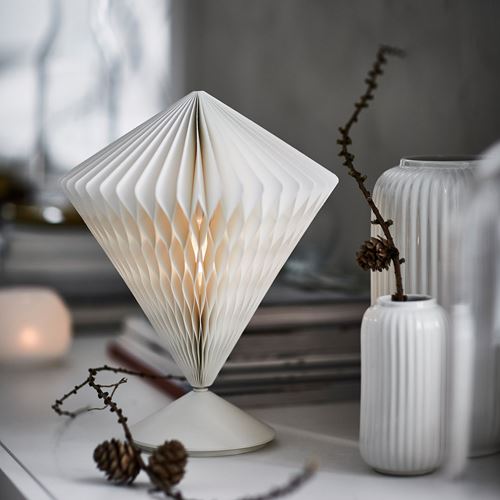 IKEA - STRALA, LED'li dekoratif aydınlatma, beyaz, 26 cm