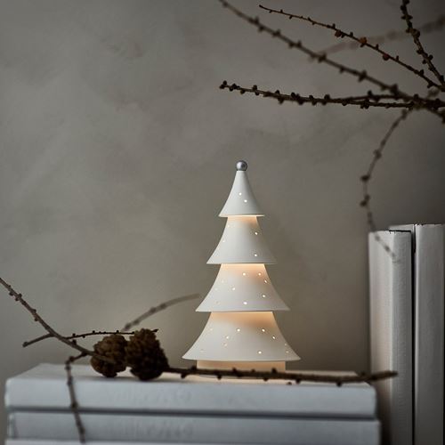 IKEA - STRALA, LED'li dekoratif aydınlatma, beyaz, 18 cm