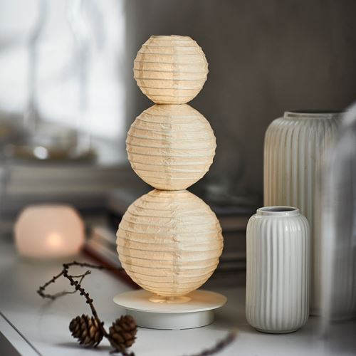 IKEA - STRALA, LED'li dekoratif aydınlatma, beyaz, 30 cm