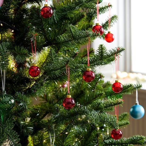 IKEA - VINTERFINT, ağaç süsü, kırmızı, 3.5 cm